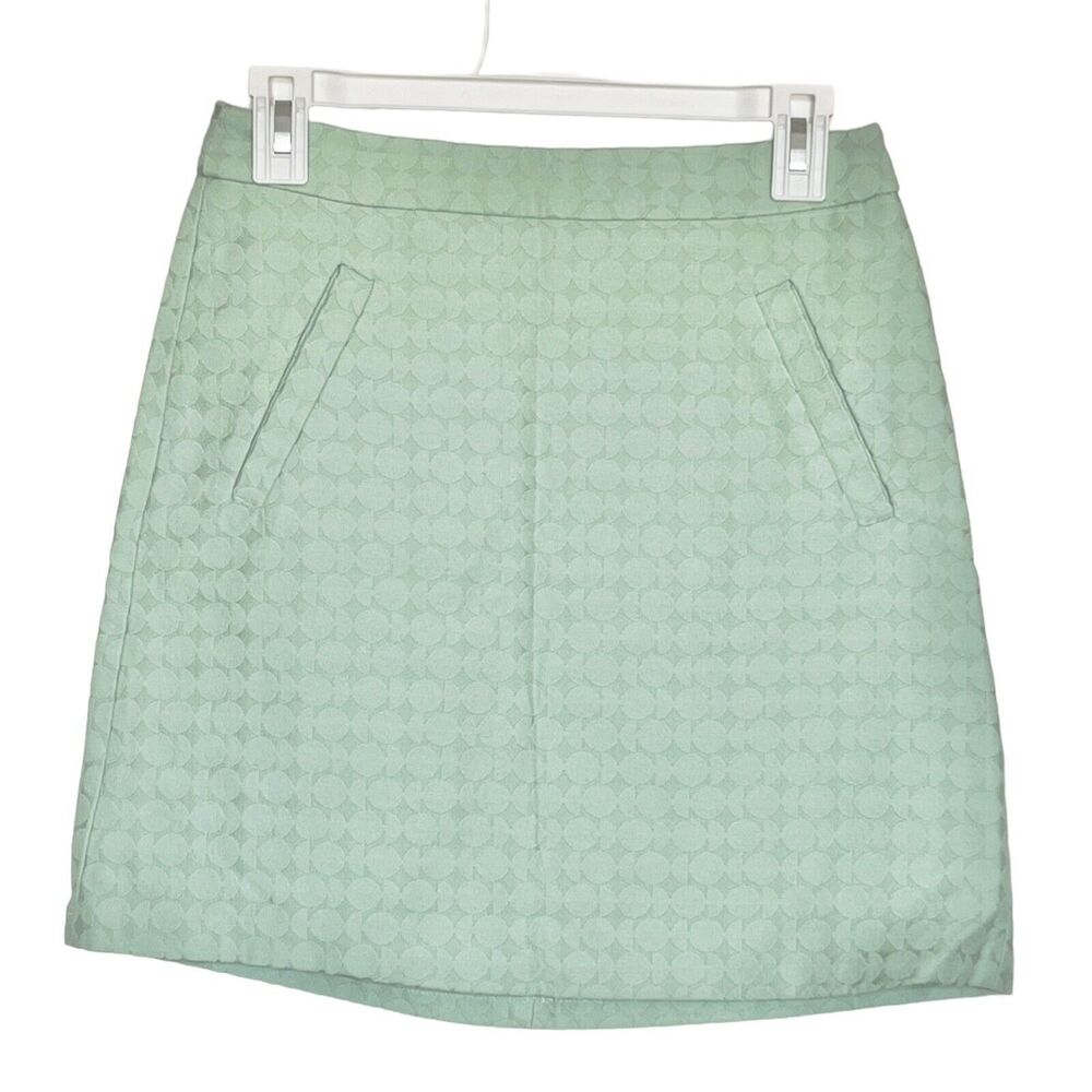 The Limited Womens Skirt Textured Size 0 Green Pastel Preppy Y2k Soft Girl Mini